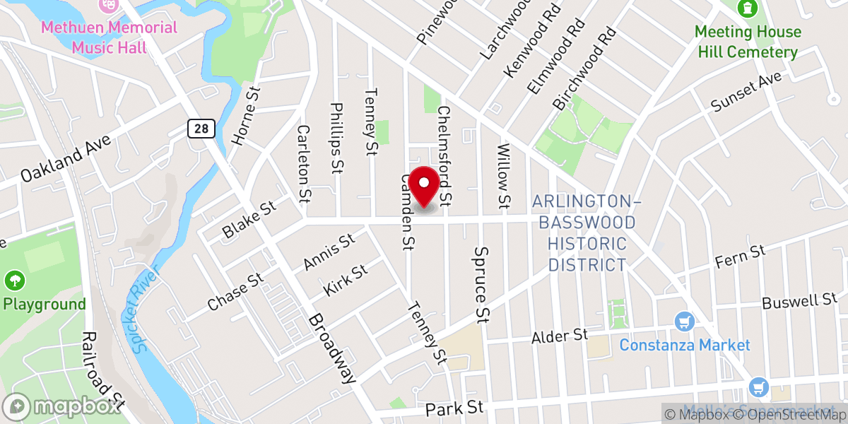 Map showing location of Iglesia de Jesucristo palabra miel