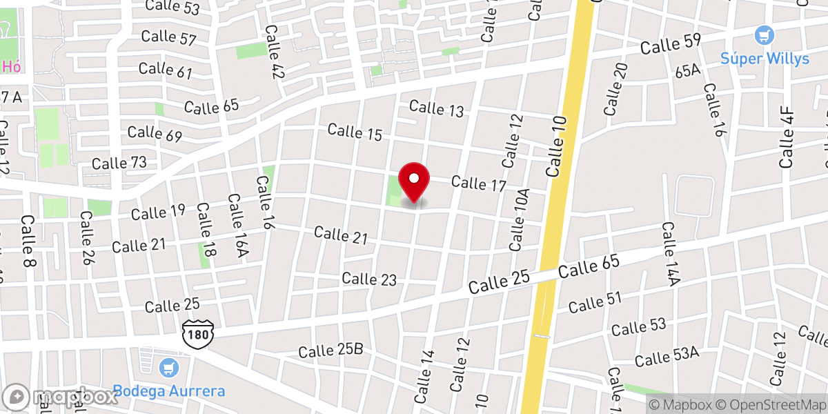 Map showing location of PARROQUIA LA SANTA CRUZ