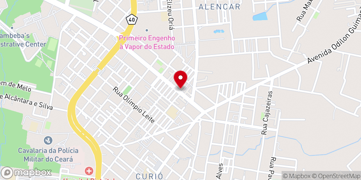 Map showing location of Igreja Universal Lagoa Redonda