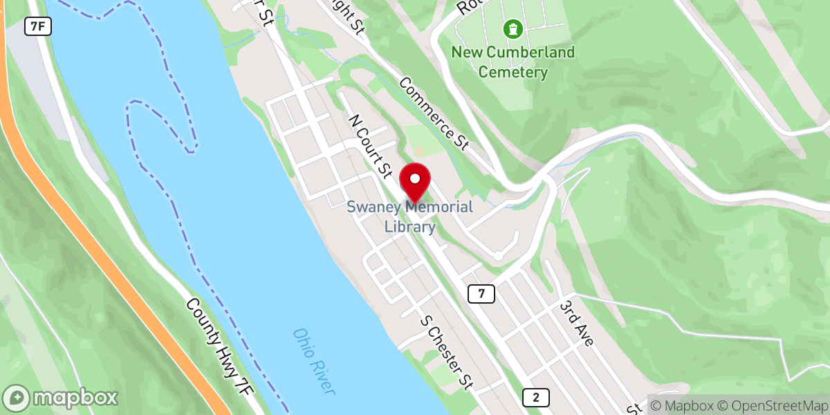 Map showing location of Trinity United Methodist Church