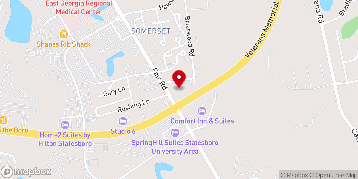 Map showing location of St Paul's Lutheran Church