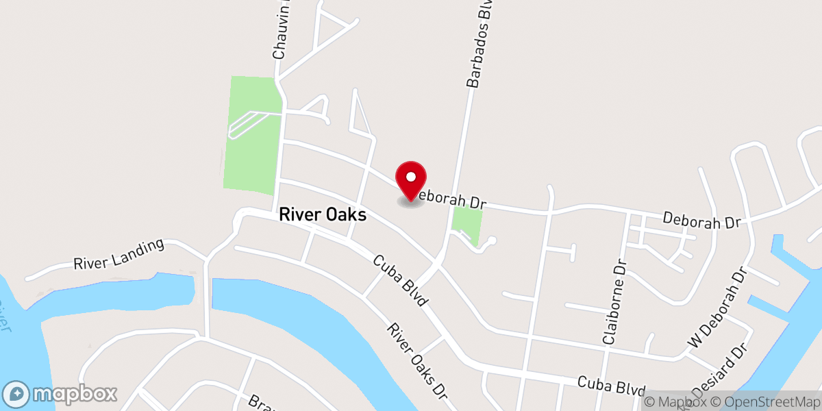 Map showing location of St. Alban's Episcopal Church