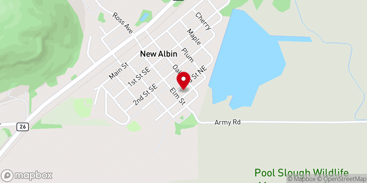 Map showing location of Saint Joseph Catholic Church