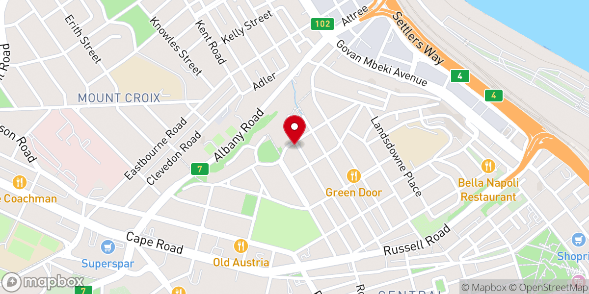 Map showing location of St. Philip's Church