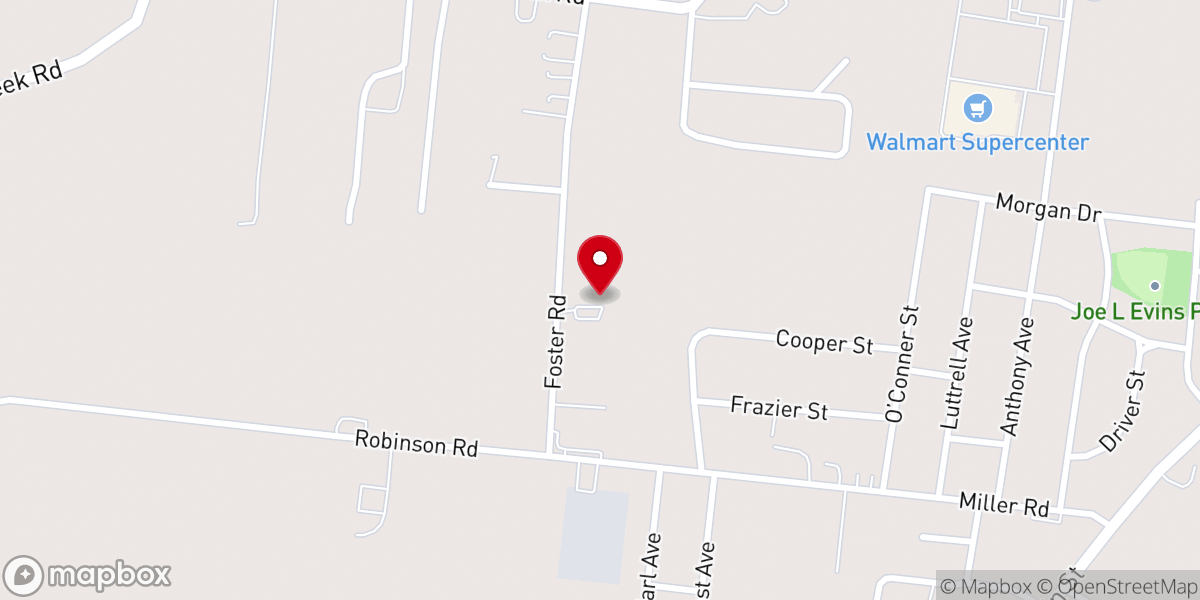 Map showing location of Calvary Baptist Church