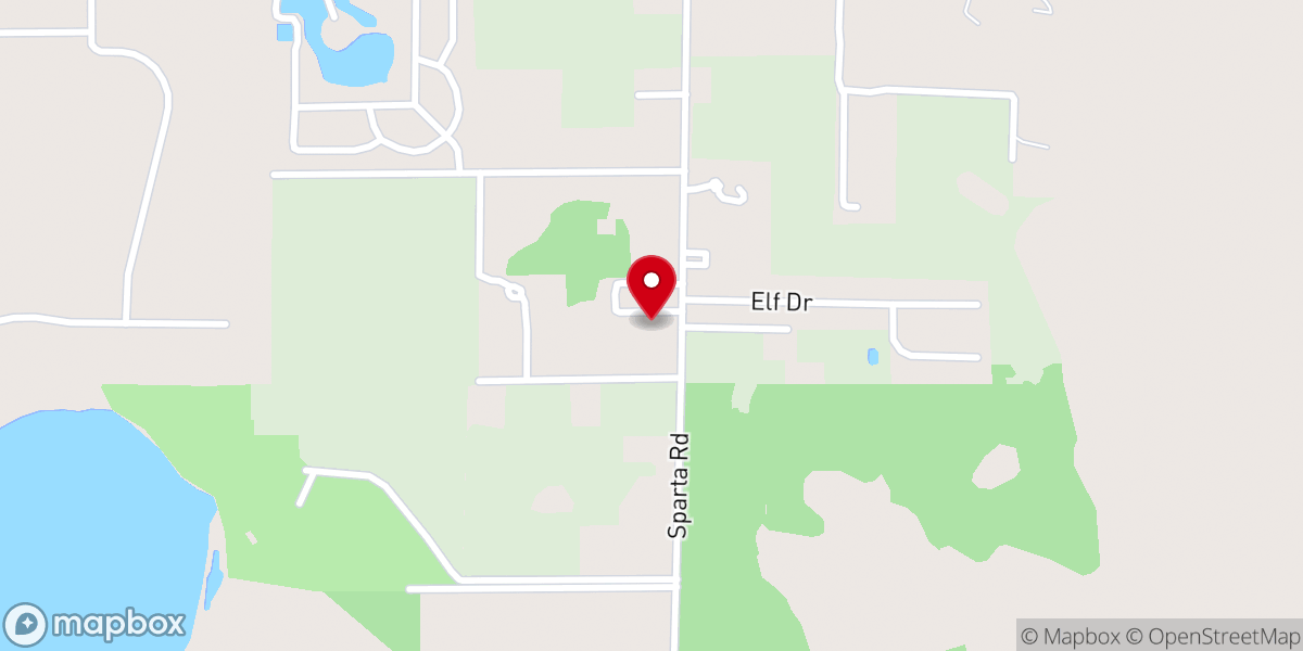 Map showing location of Living Waters Church of God