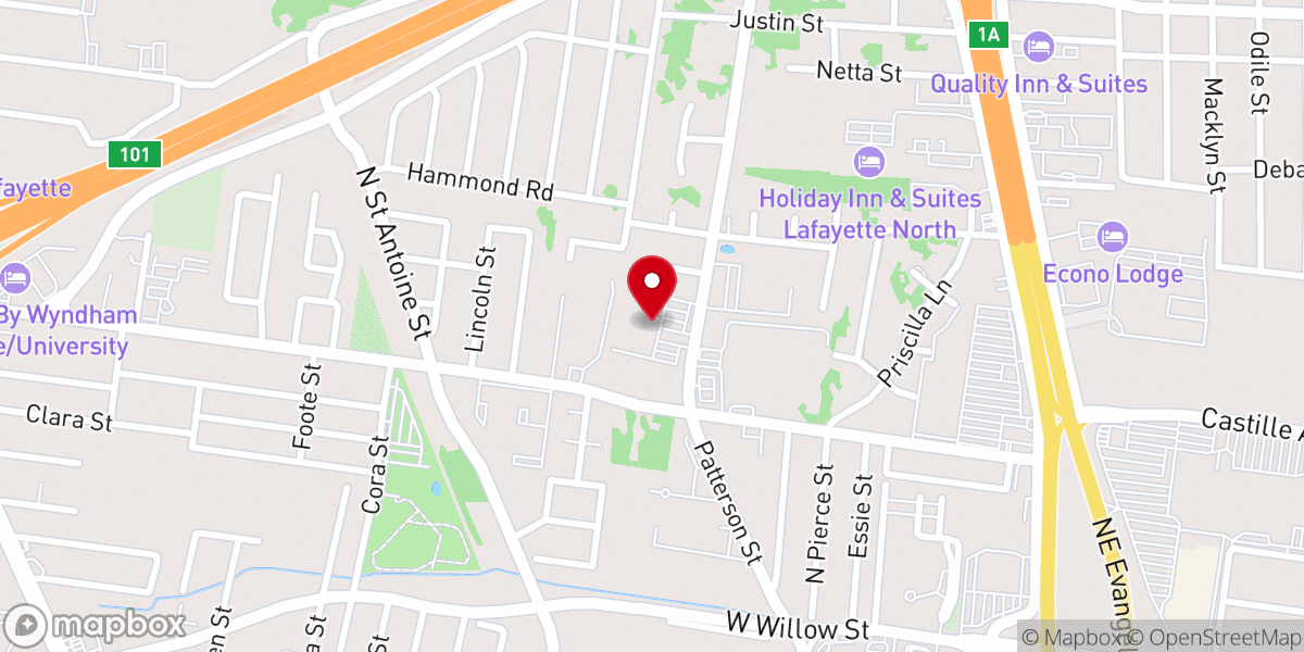 Map showing location of Destiny of Faith Church