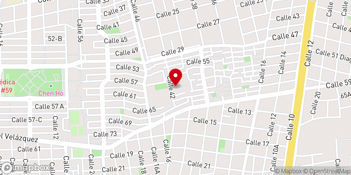 Map showing location of Parroquia de Cristo Rey