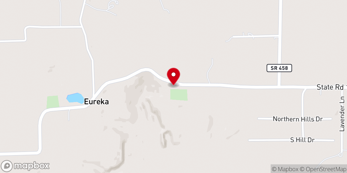 Map showing location of New Union Church