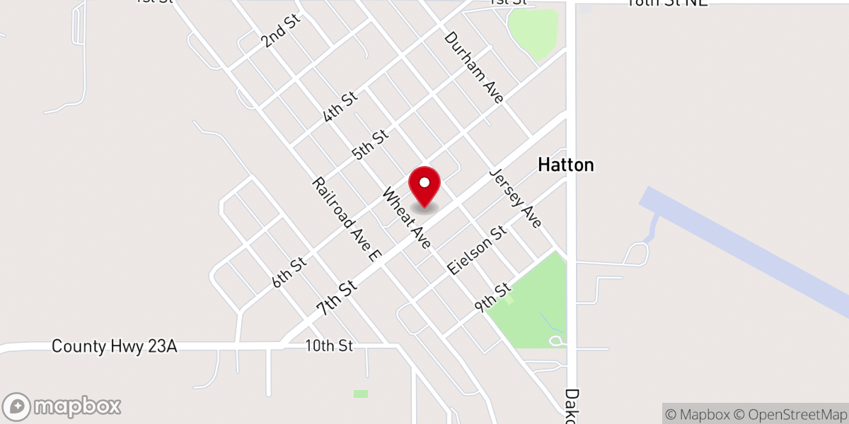 Map showing location of St John Lutheran Church