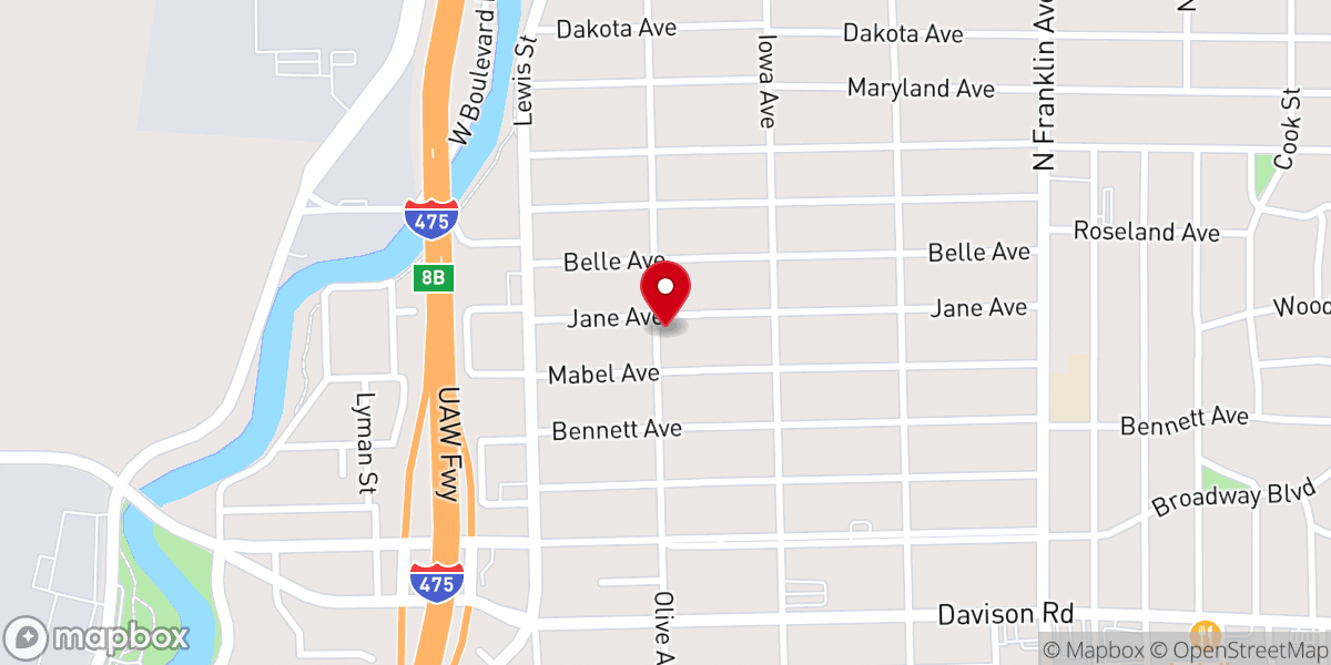 Map showing location of Echoes of Faith Family Church