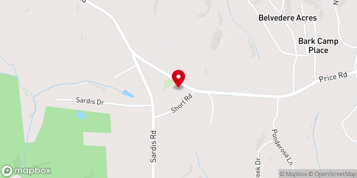 Map showing location of The Edge Church