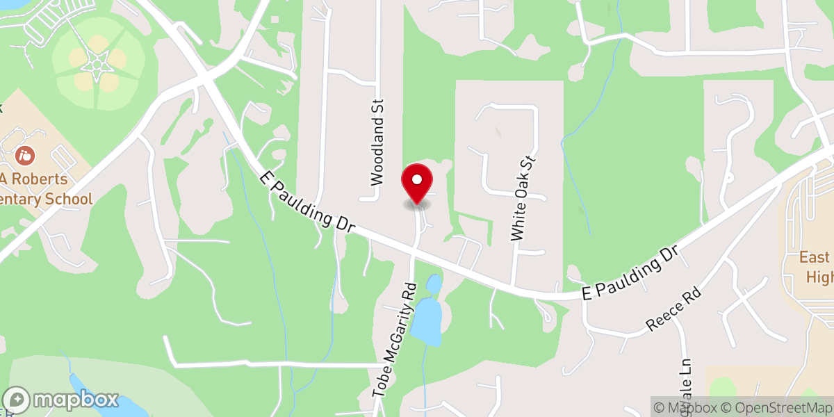 Map showing location of Zion Hill Baptist Church