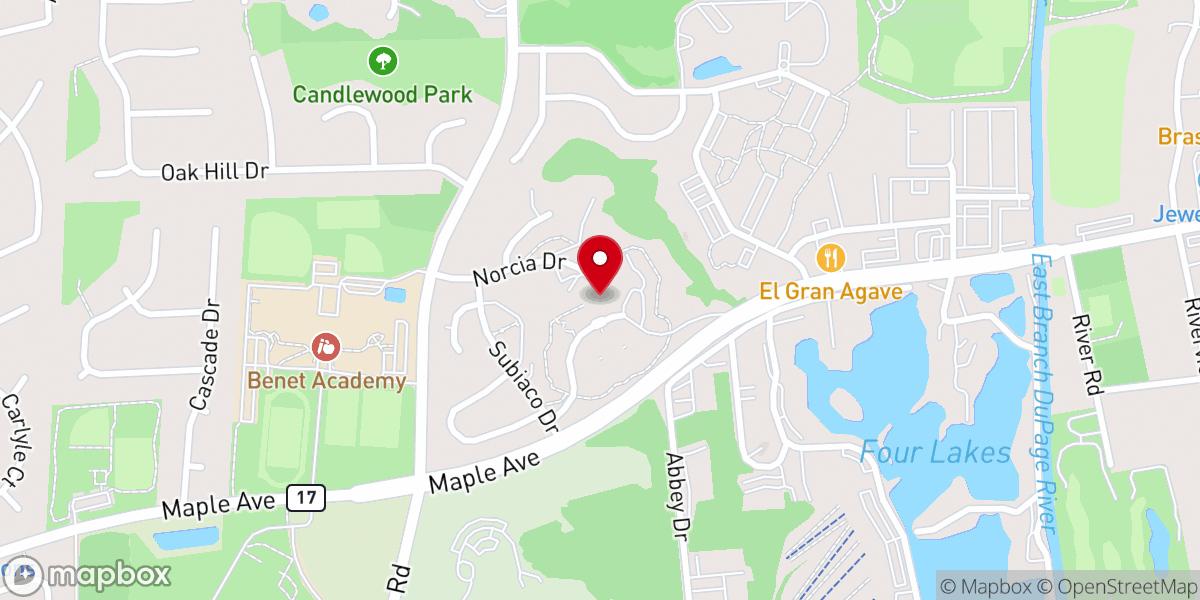 Map showing location of Benedictine Sisters