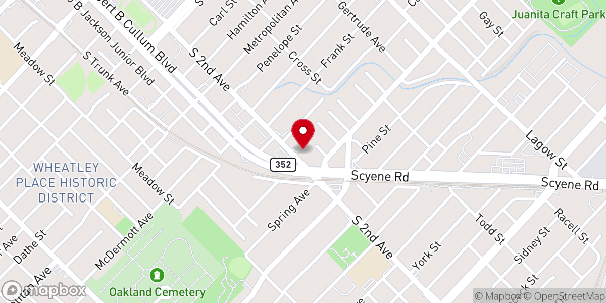 Map showing location of Dallas International Street Church (DISC Ministries)