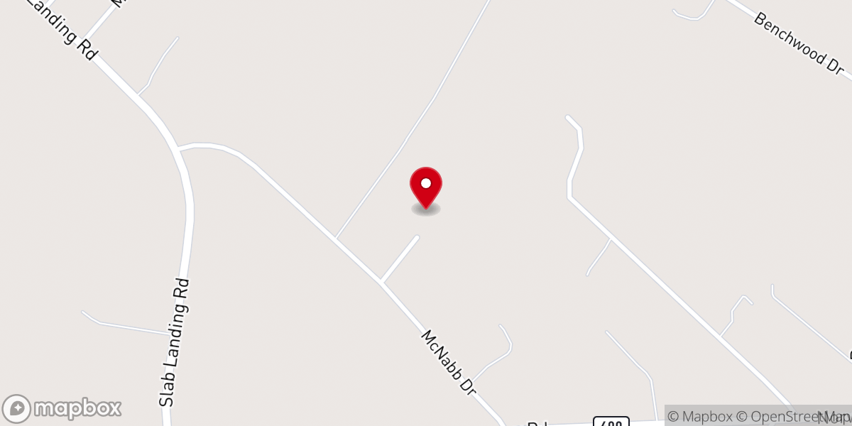 Map showing location of Bethany Church
