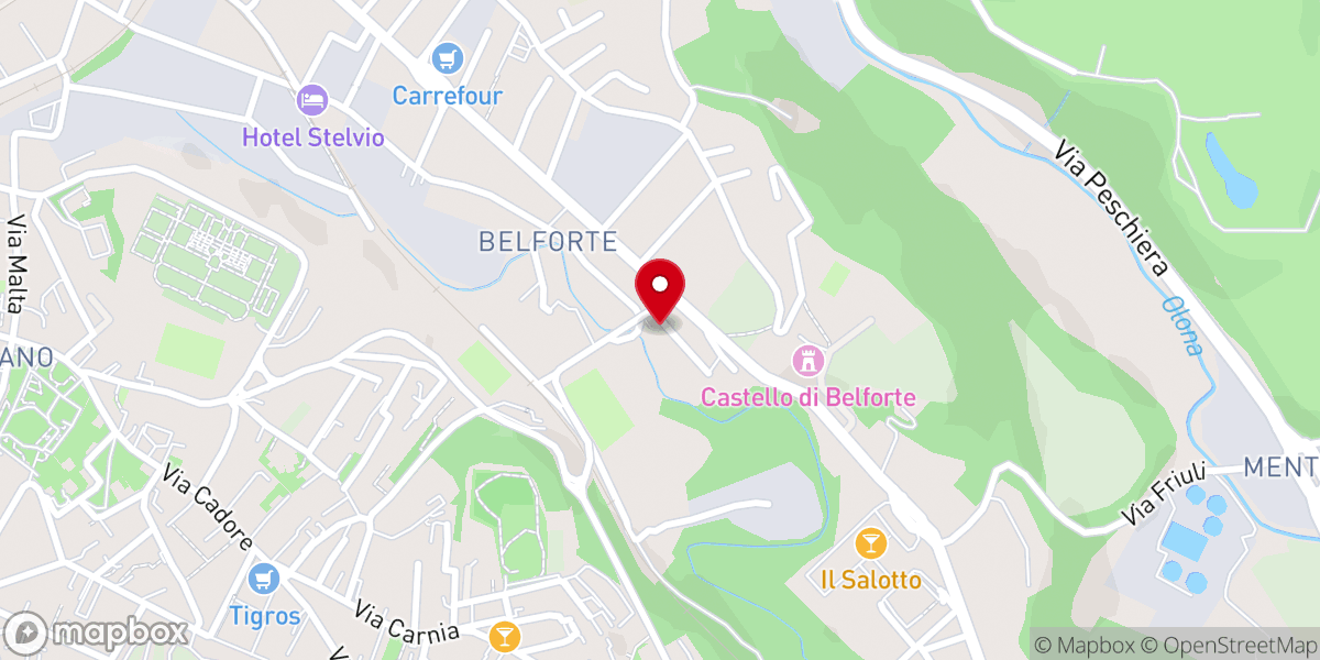 Map showing location of Parrocchia "Madonna della Speranza e della Pace" - Lazzaretto - Comunità Pastorale "Beato don Carlo Gnocchi"