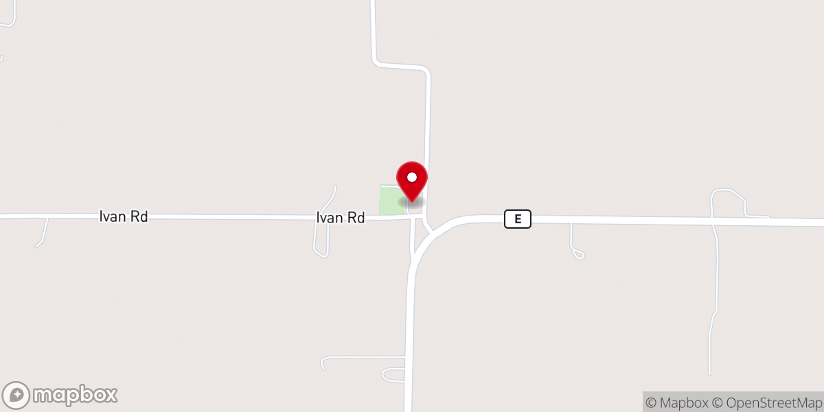 Map showing location of Bethel Fellowship Church