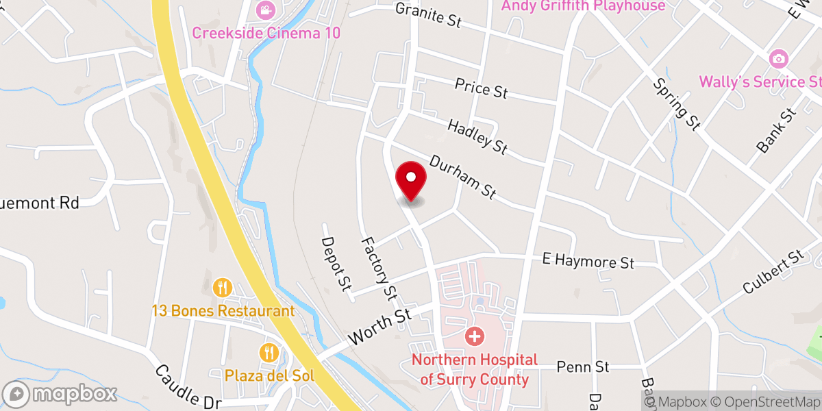 Map showing location of Salvation Army