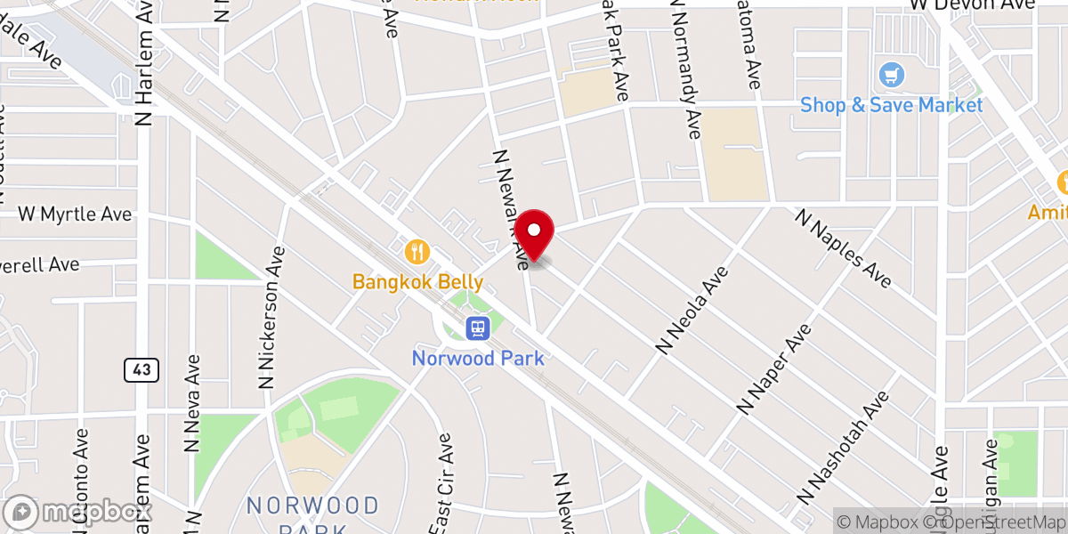 Map showing location of Windy City Community Church