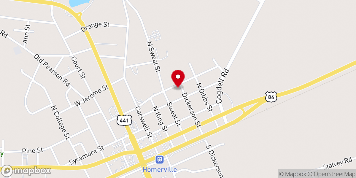 Map showing location of New Vision Church of God
