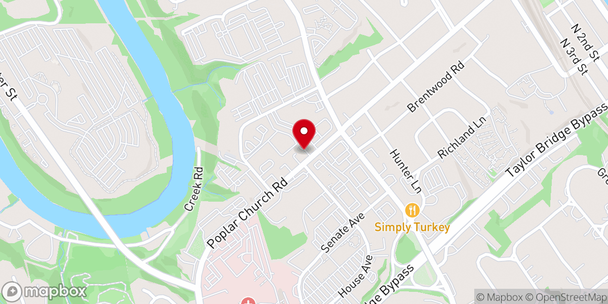 Map showing location of Pennsylvania Podiatric Medical Association