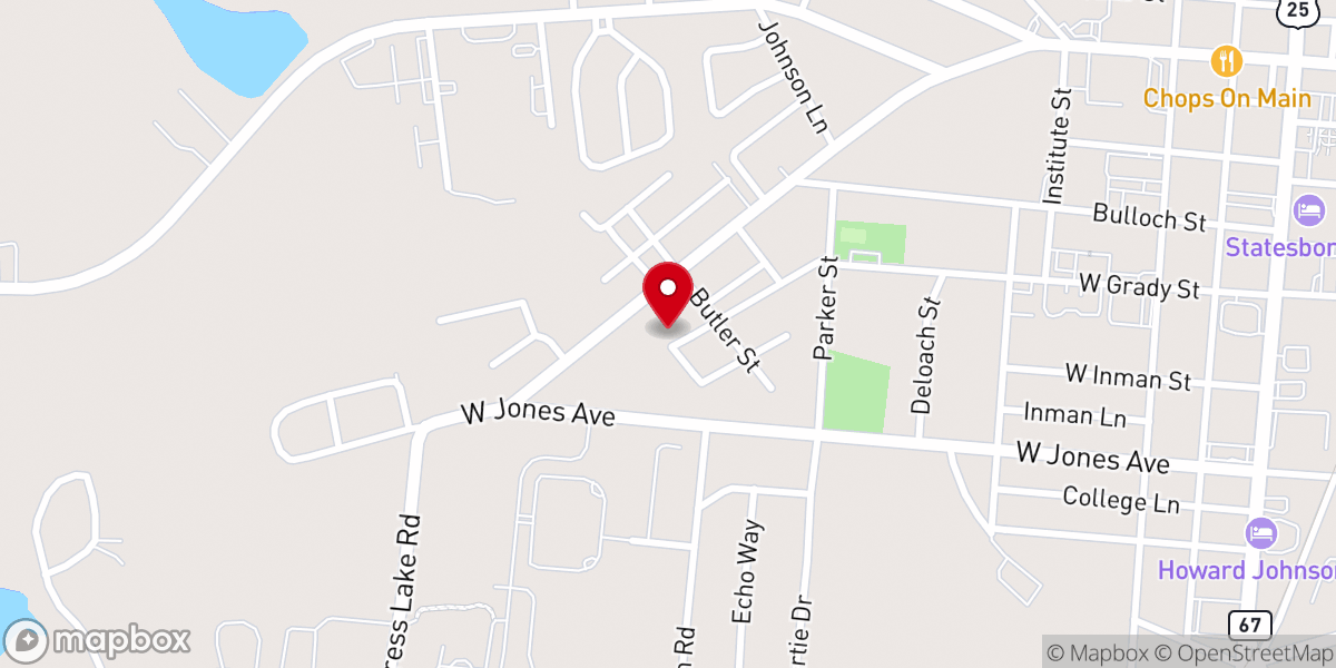 Map showing location of Agape Worship Center