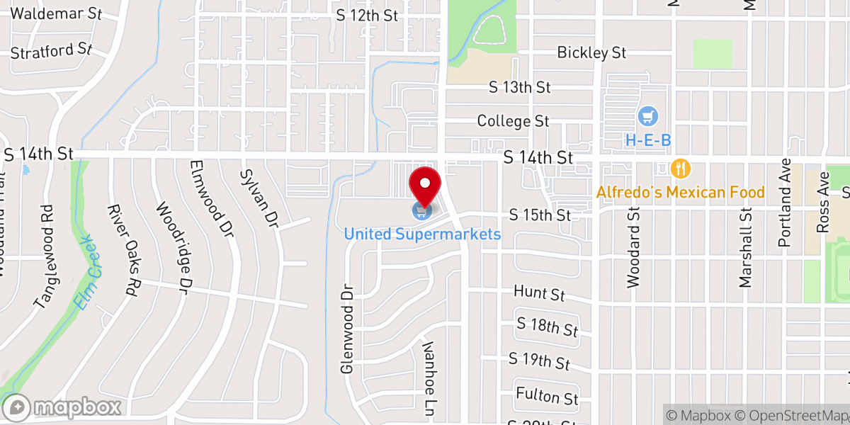 Map showing location of St Mark's Episcopal Church