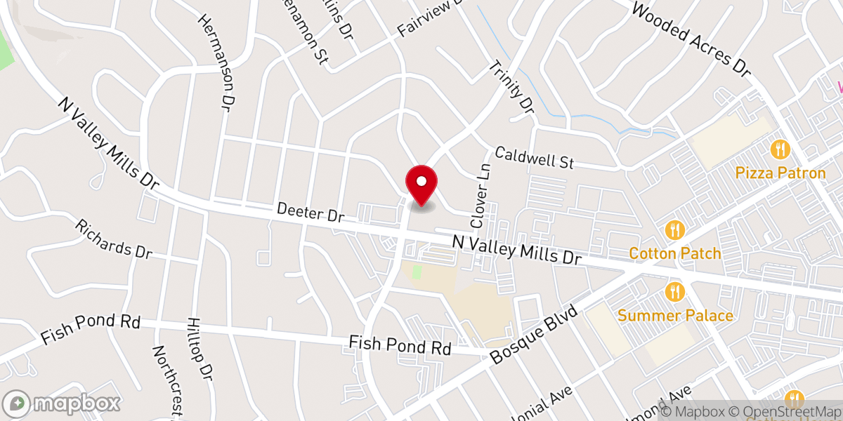 Map showing location of First Church of the Nazarene