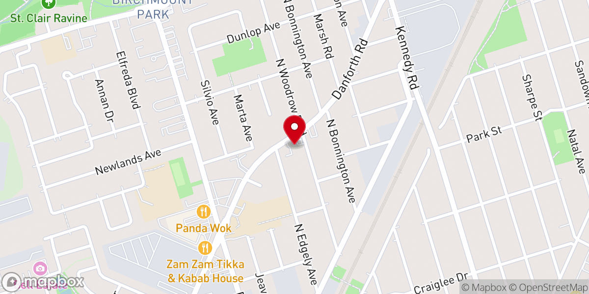 Map showing location of All Saints Romanian Orthodox Church