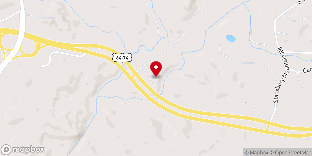 Map showing location of Copper Basin Baptist Association and Crisis Center - Food Distribution Center