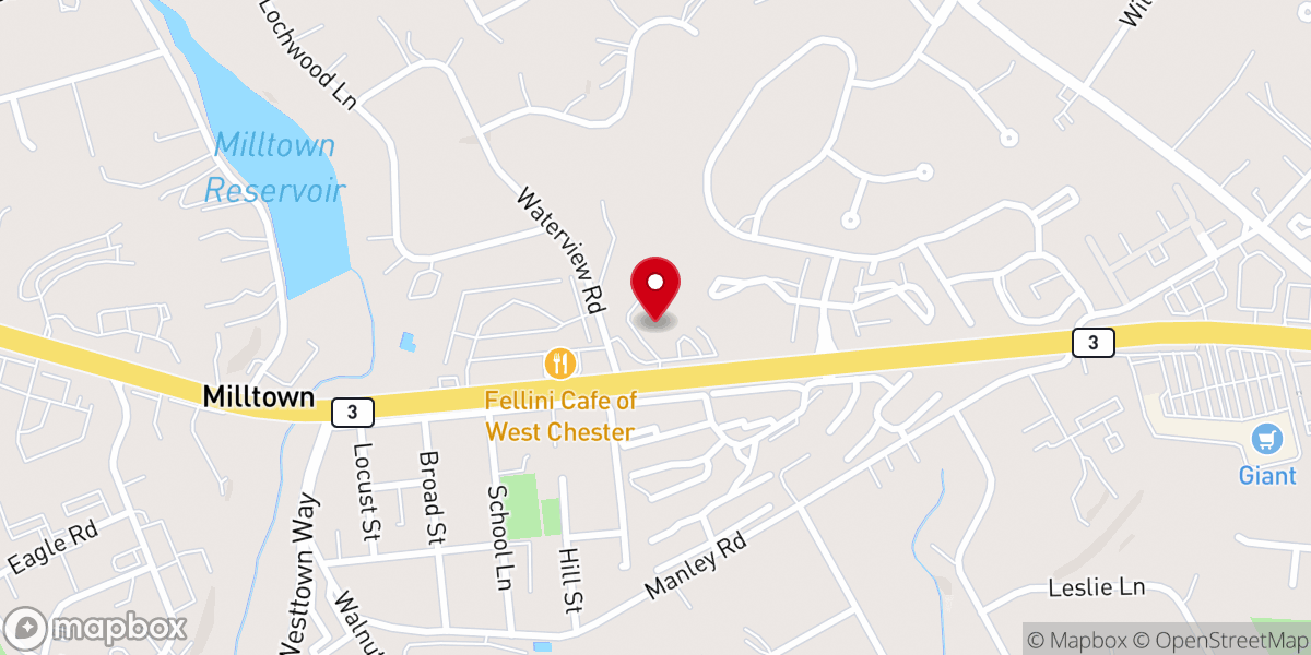 Map showing location of Goshen Baptist Church
