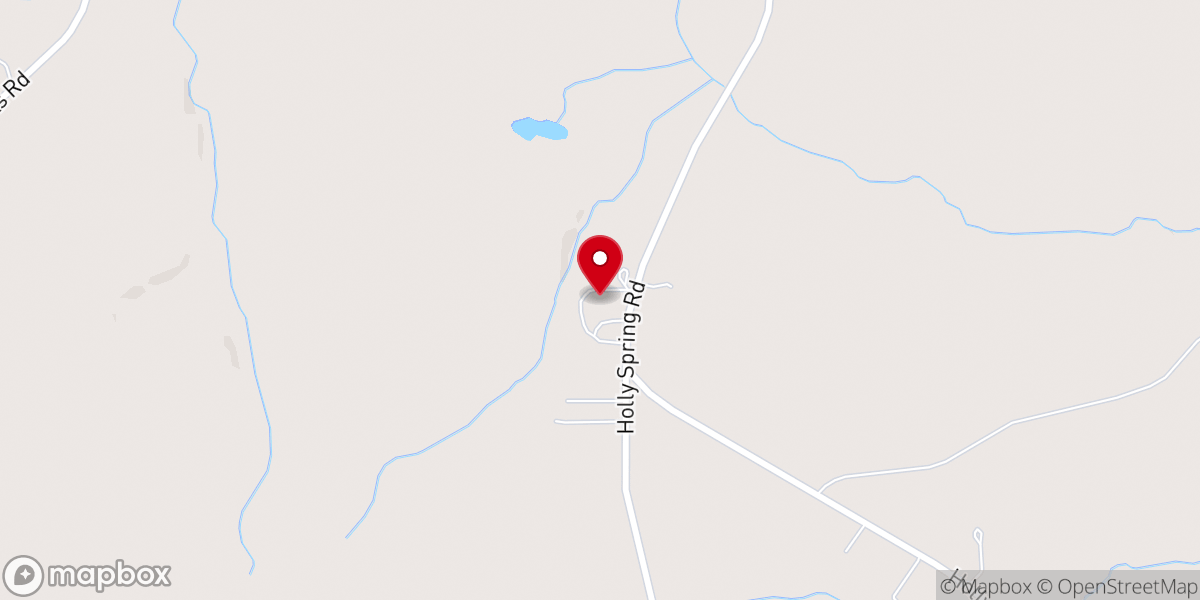 Map showing location of Holly Spring Friends Meeting