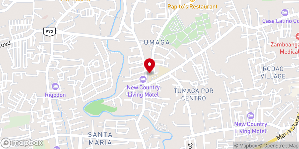 Map showing location of Faith Fundamental Baptist Church