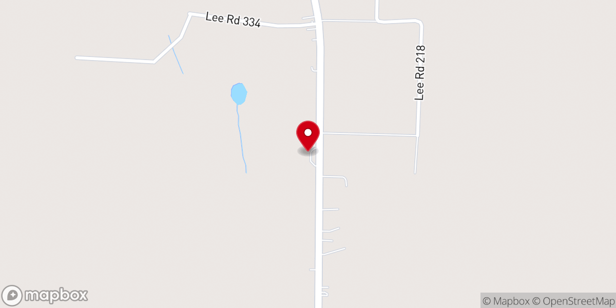 Map showing location of Friendship Baptist Church