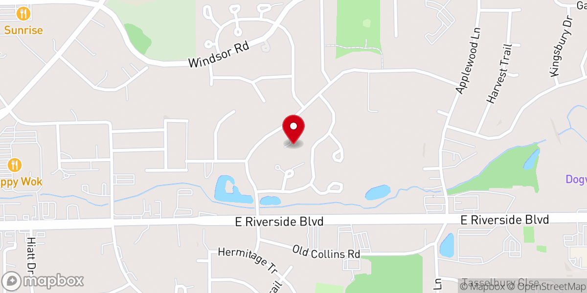 Map showing location of Stonebridge Church Rockford