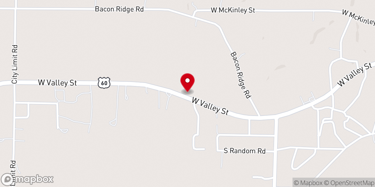 Map showing location of Granby Miracle Church