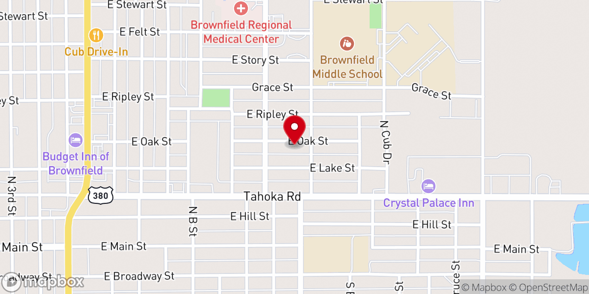 Map showing location of Immanuel Baptist Church Parsonage