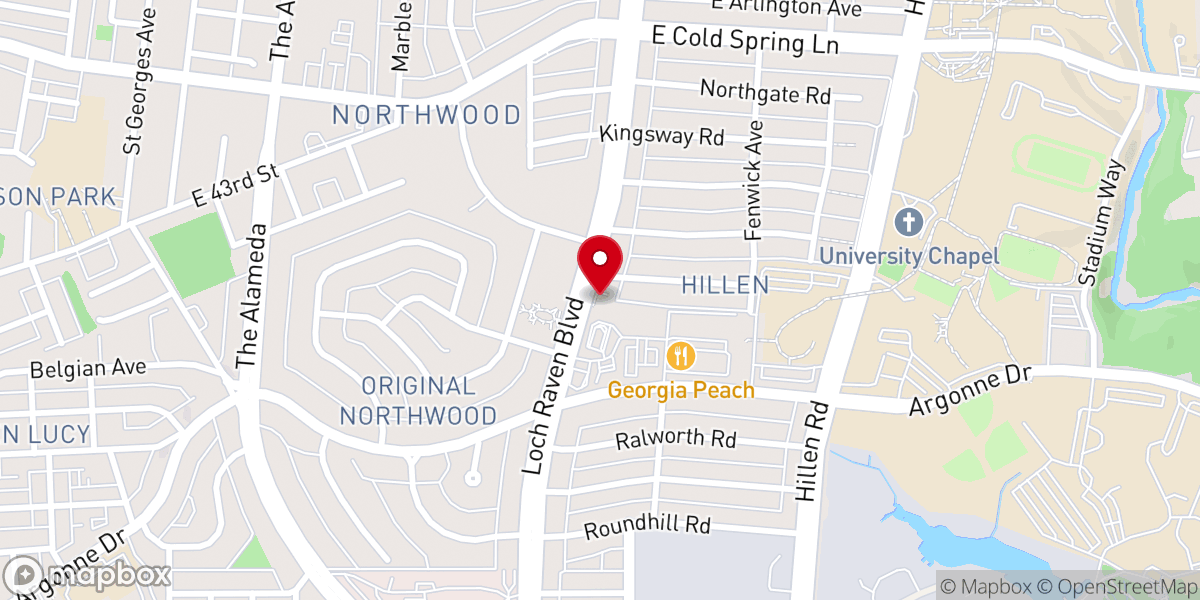 Map showing location of All Saints Evangelical Lutheran