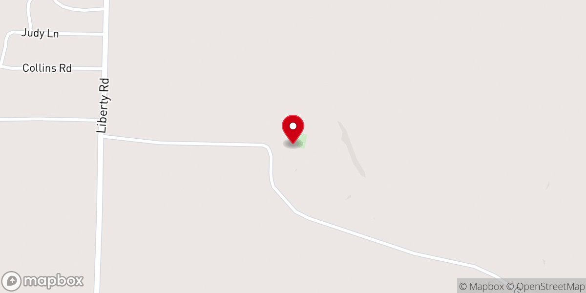 Map showing location of Liberty Apostolic Pentecostal Church