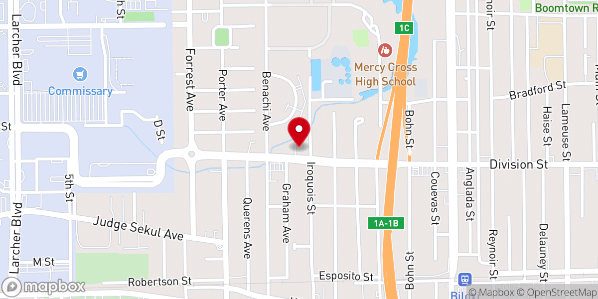 Map showing location of Back Bay Mission