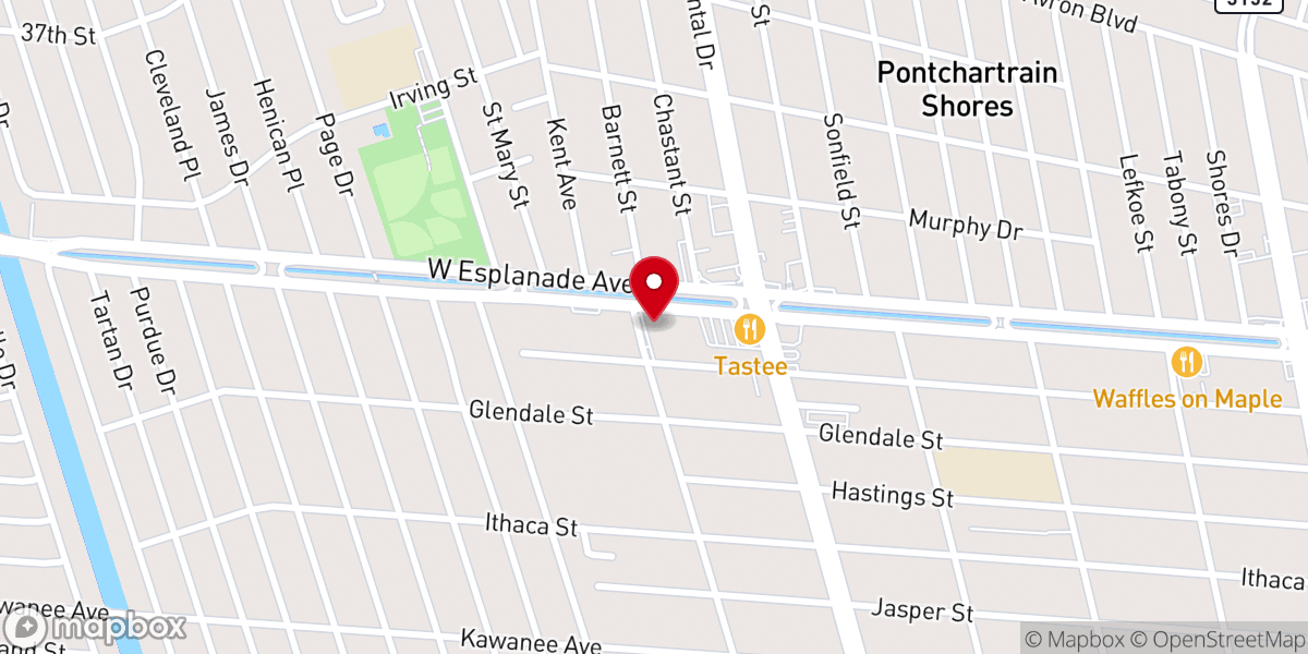 Map showing location of Iglesia Centro Cristiano de Avivamiento