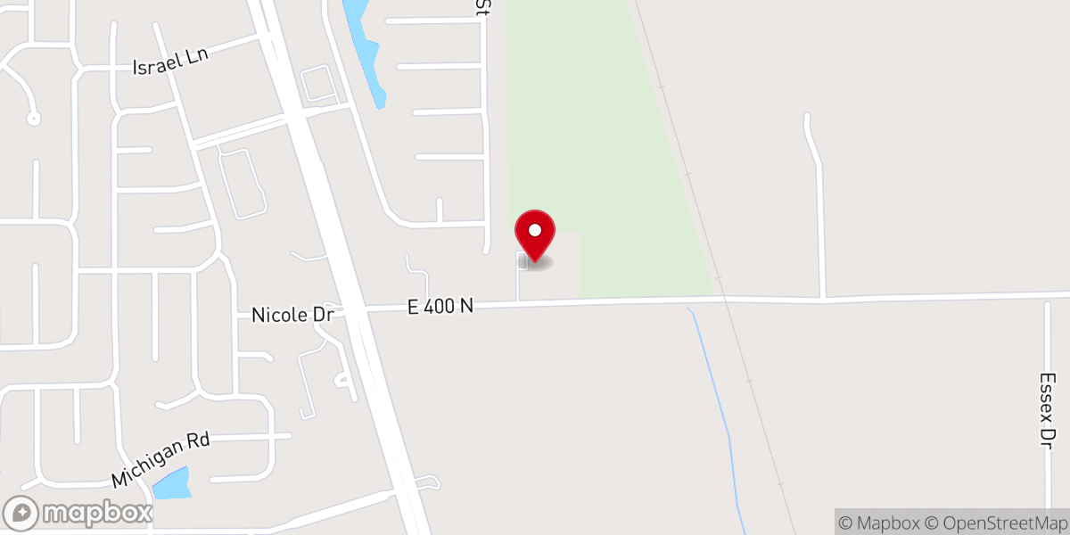 Map showing location of St Thomas Episcopal Church