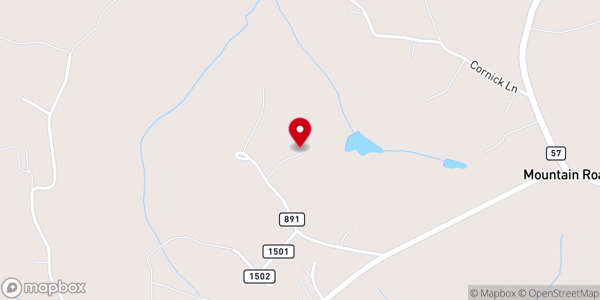 Map showing location of New Mt. Olive Apostolic Church