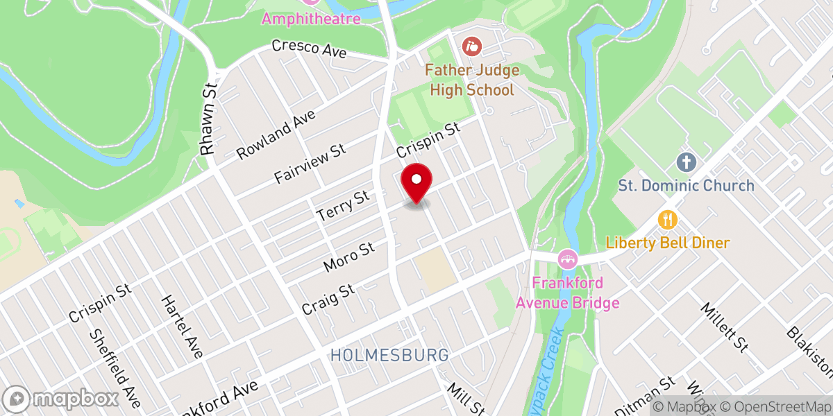 Map showing location of Northeast Assembly of God