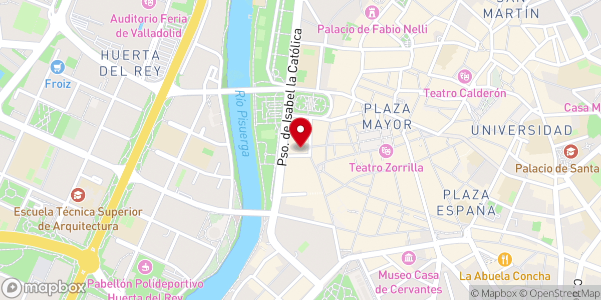Map showing location of Iglesia parroquial de San Lorenzo Mártir