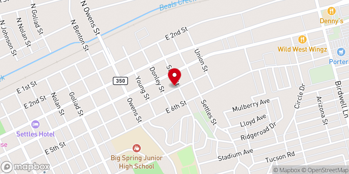 Map showing location of Iglesia Bautista La Fe