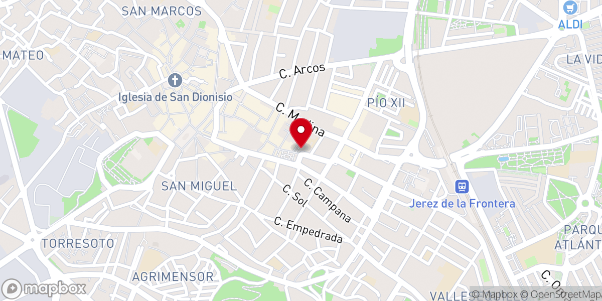 Map showing location of Iglesia de la Trinidad ( Esclavas S.C. Jesús)