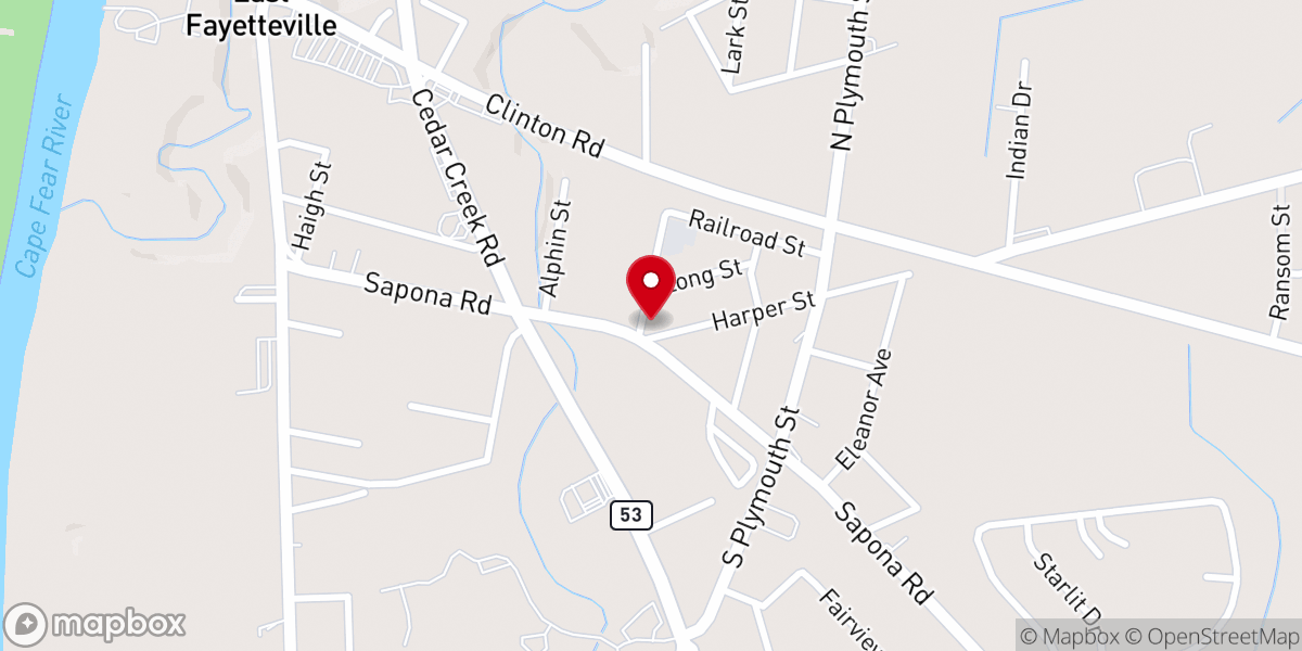 Map showing location of C D Mc Neill Memorial Church