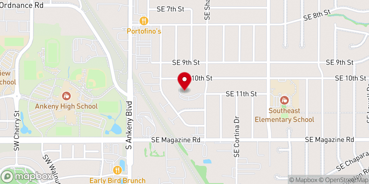 Map showing location of St. Paul Lutheran Early Education